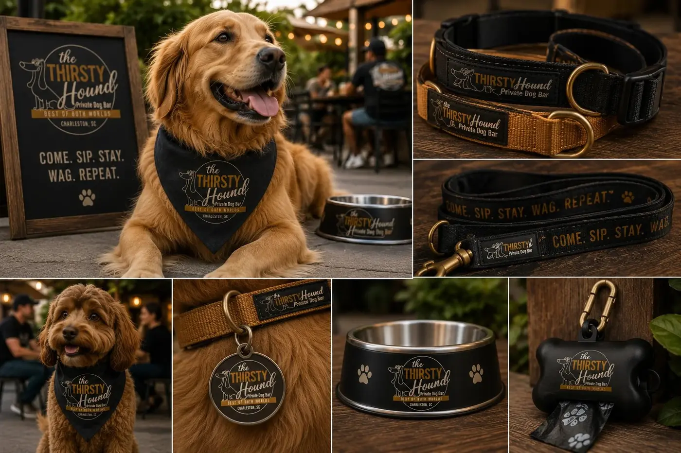 The Thirsty Hound logo & brand identity, image 6