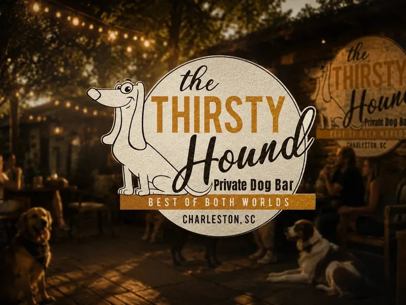 The Thirsty Hound logo & brand identity