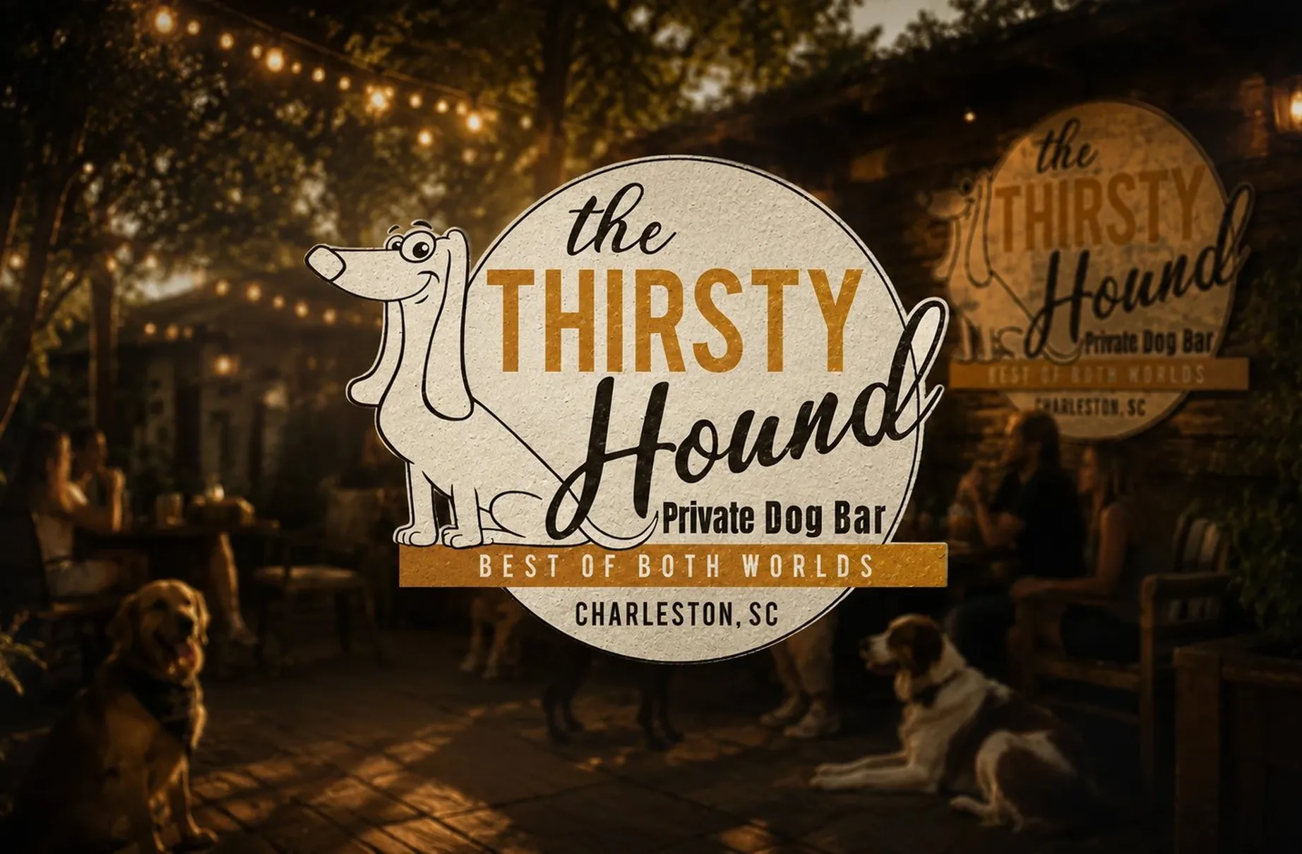 The Thirsty Hound logo & brand identity