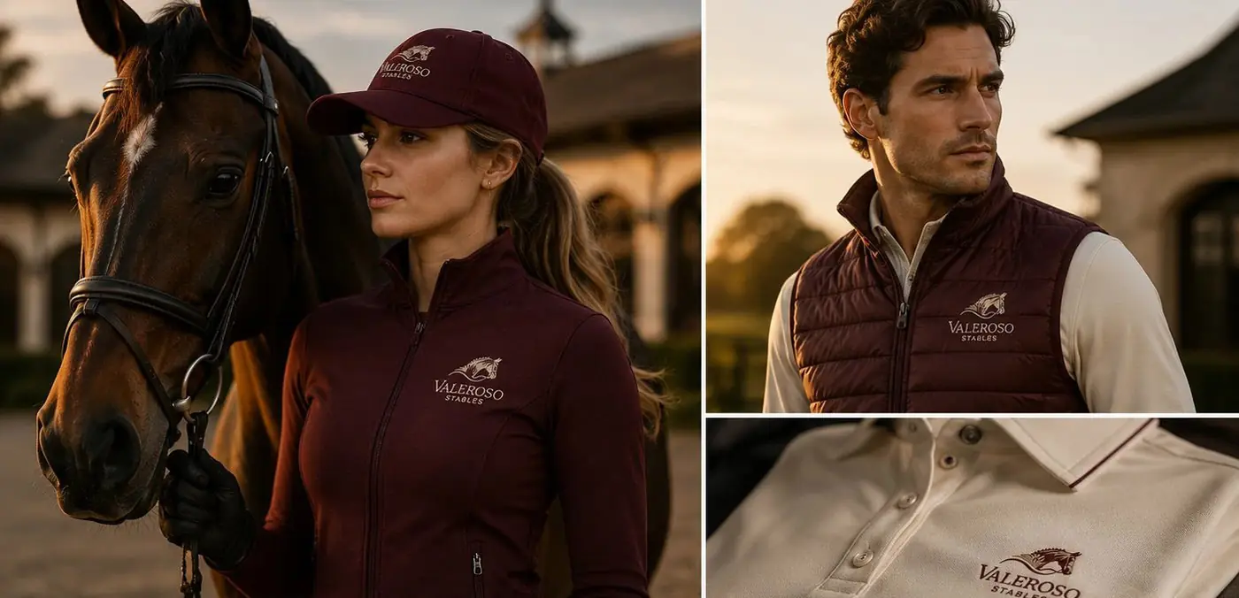 Valeroso Stables logo & brand identity, image 3