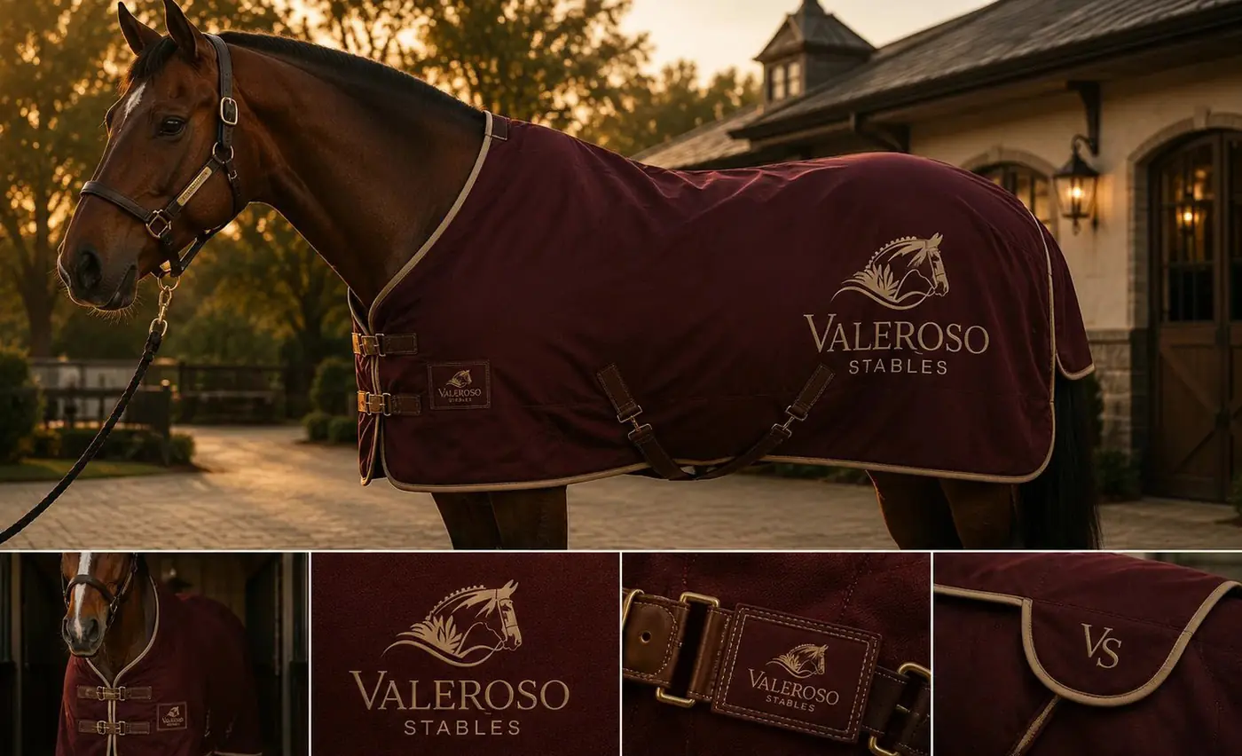 Valeroso Stables logo & brand identity, image 4