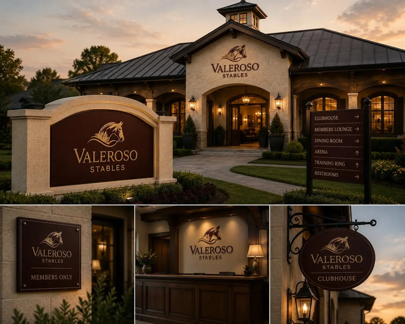 Valeroso Stables logo & brand identity, image 5