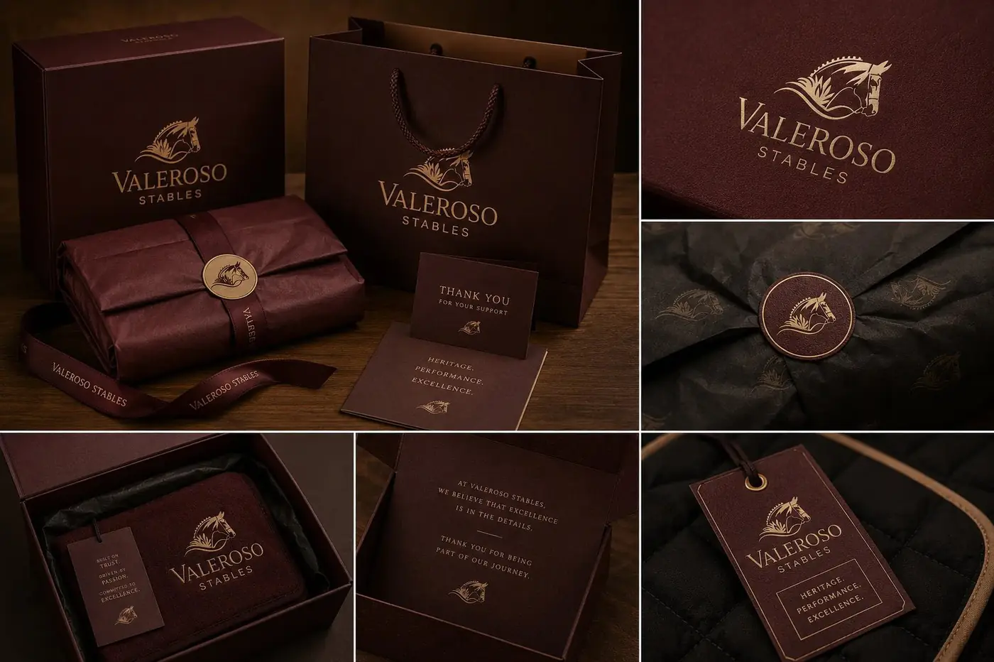 Valeroso Stables logo & brand identity, image 6