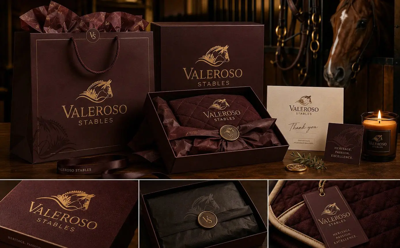 Valeroso Stables logo & brand identity, image 7