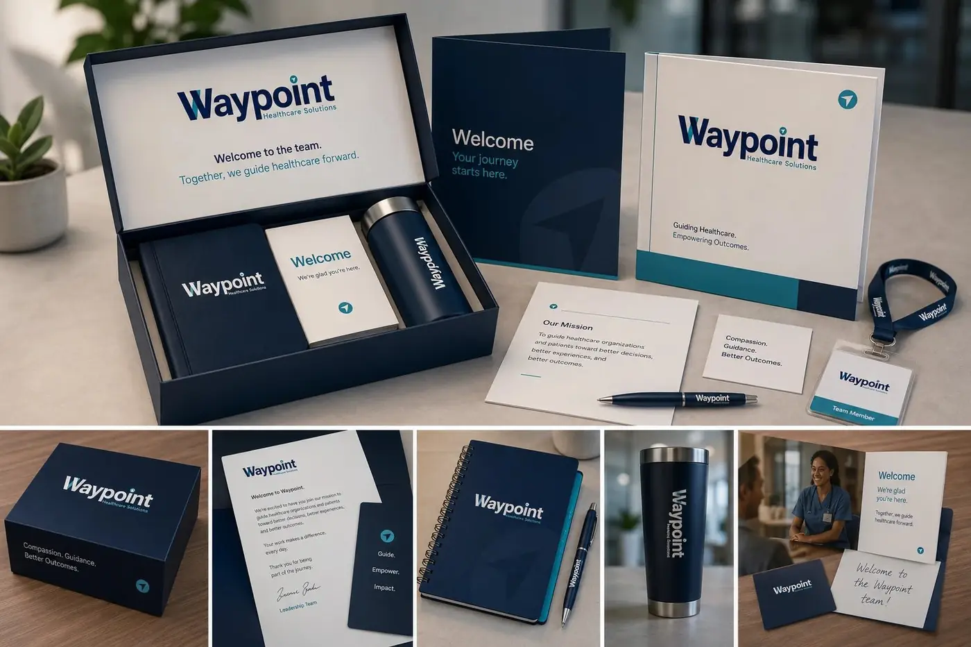 Waypoint logo &amp; brand identity, image 1