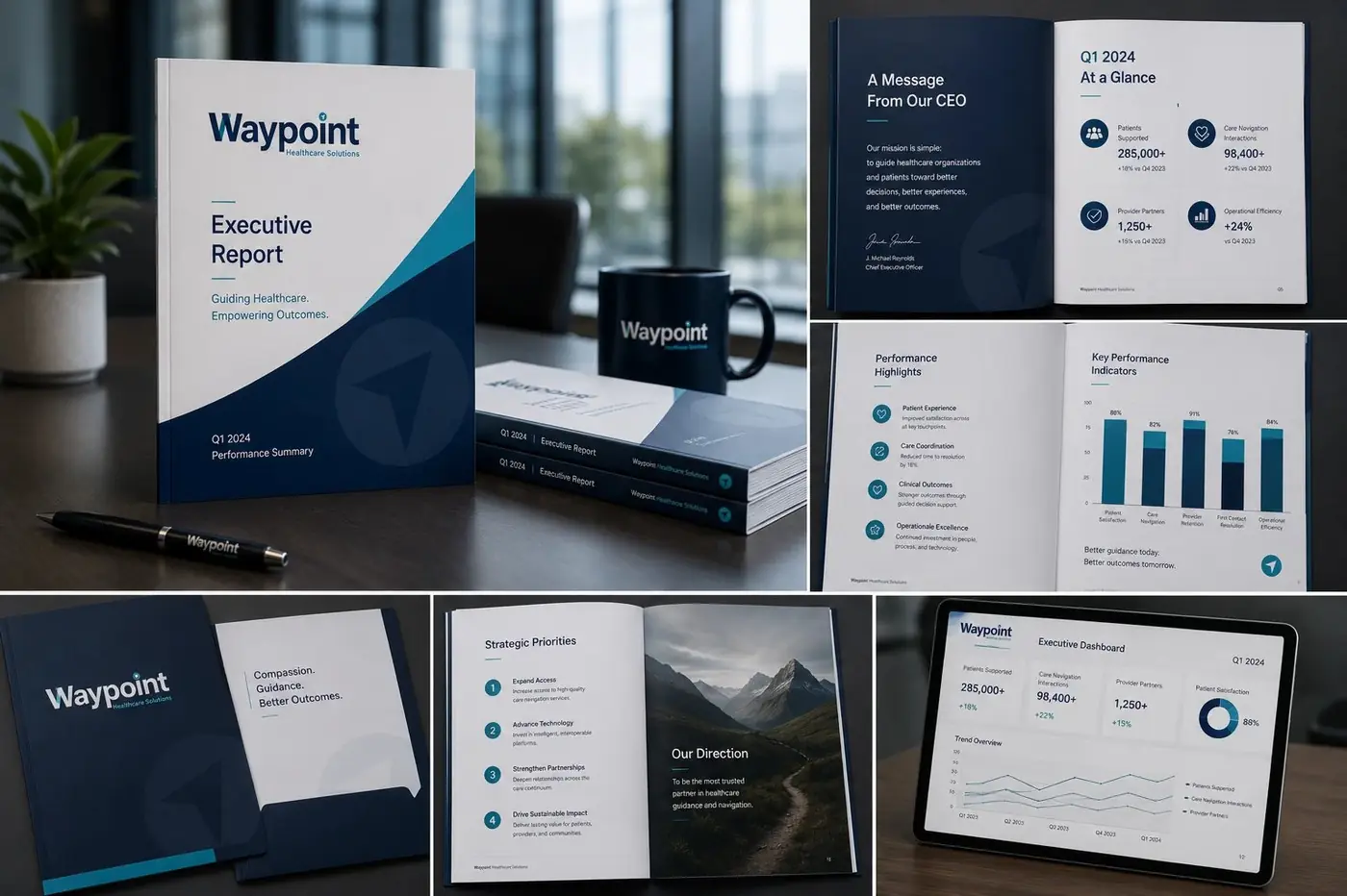 Waypoint logo &amp; brand identity, image 3