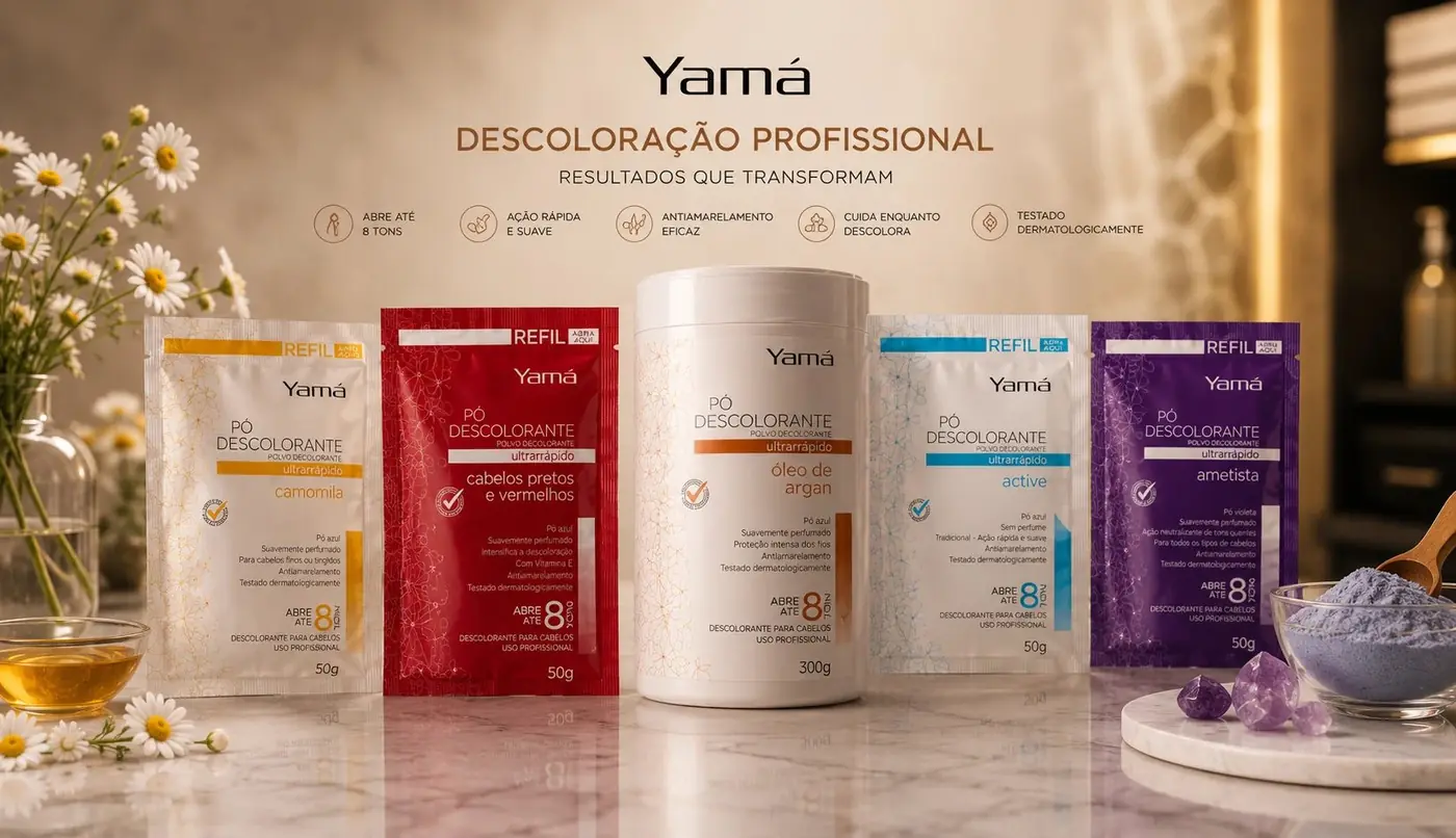 Yamá Pó Descolorante packaging design, image 4