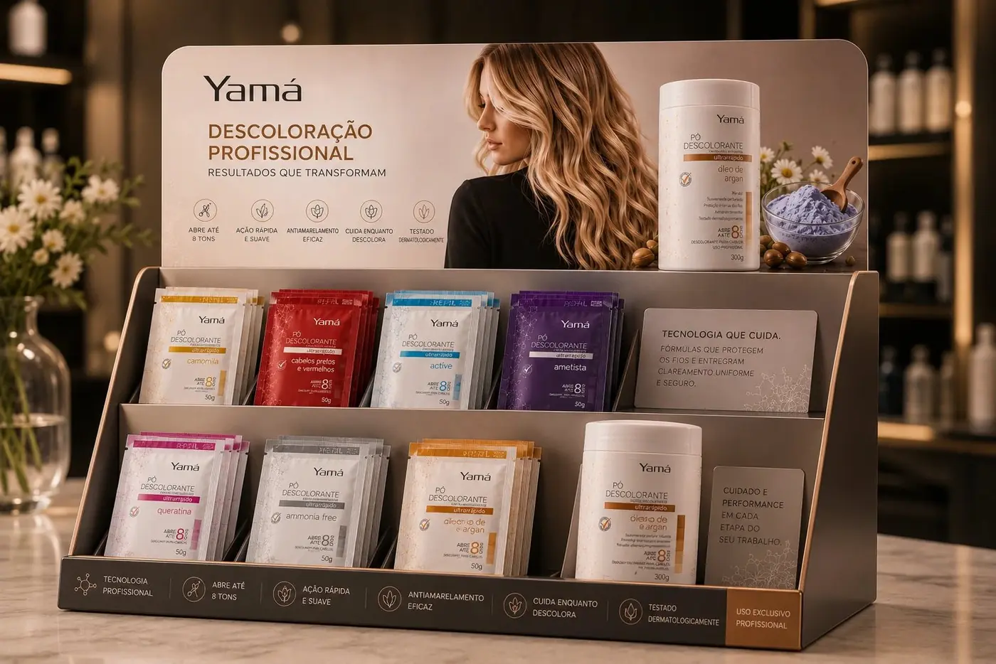 Yamá Pó Descolorante packaging design, image 5