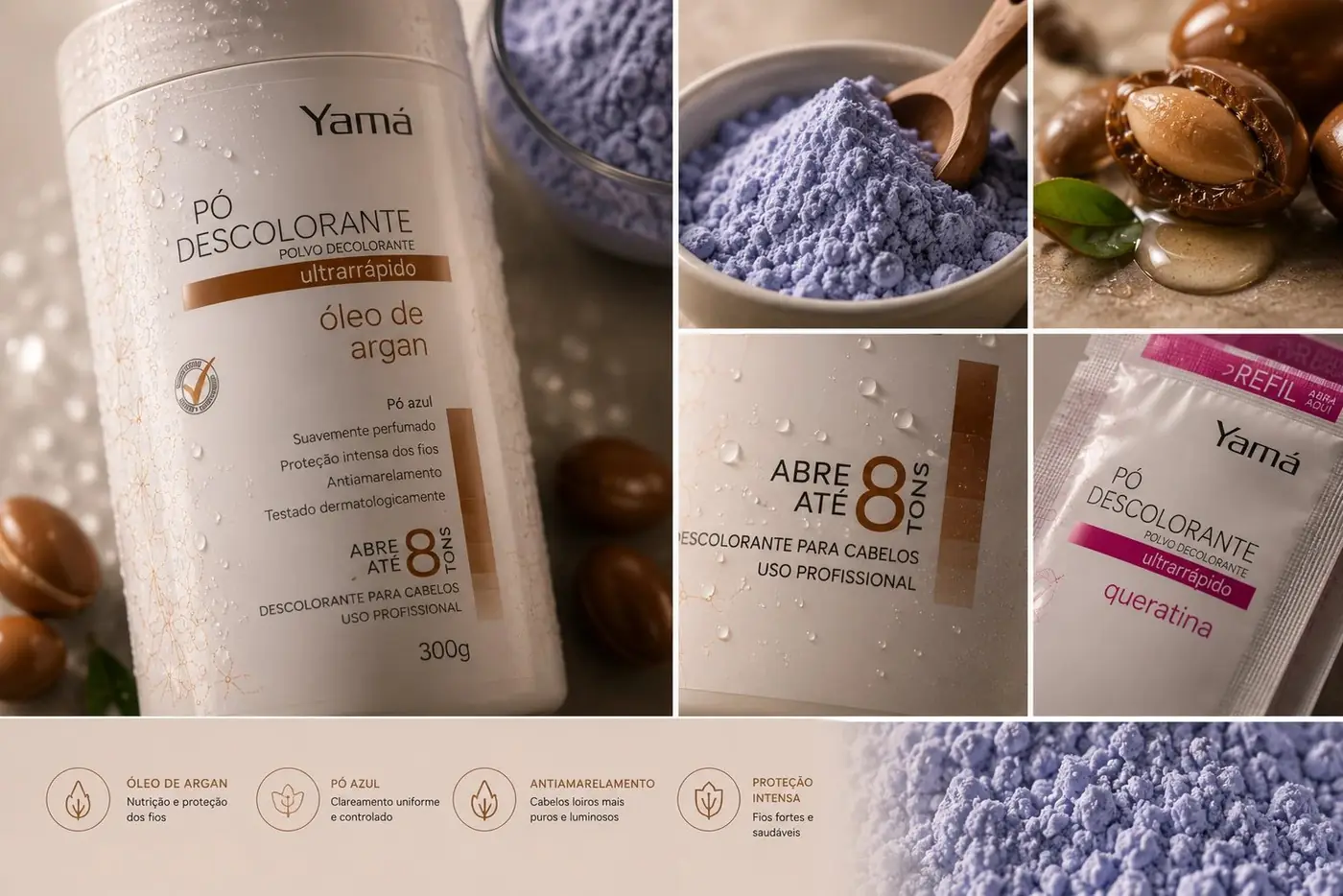Yamá Pó Descolorante packaging design, image 7