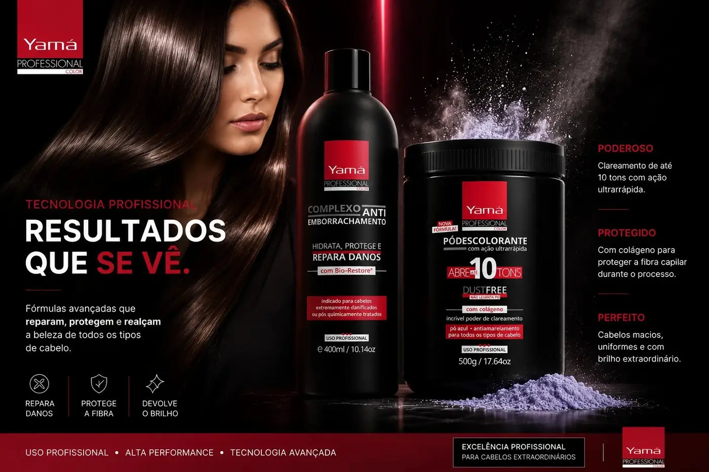 Yamá Professional Color packaging design, image 5
