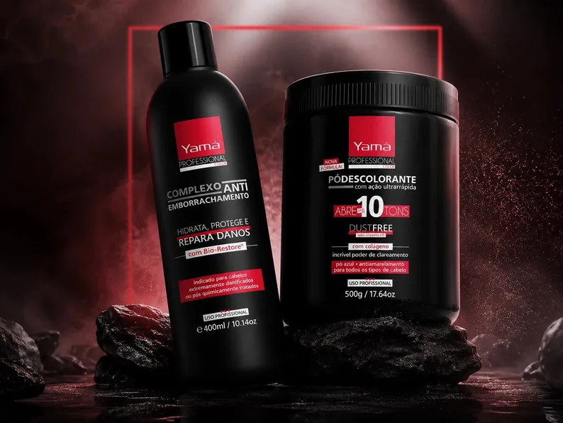 Yamá Professional Color packaging design