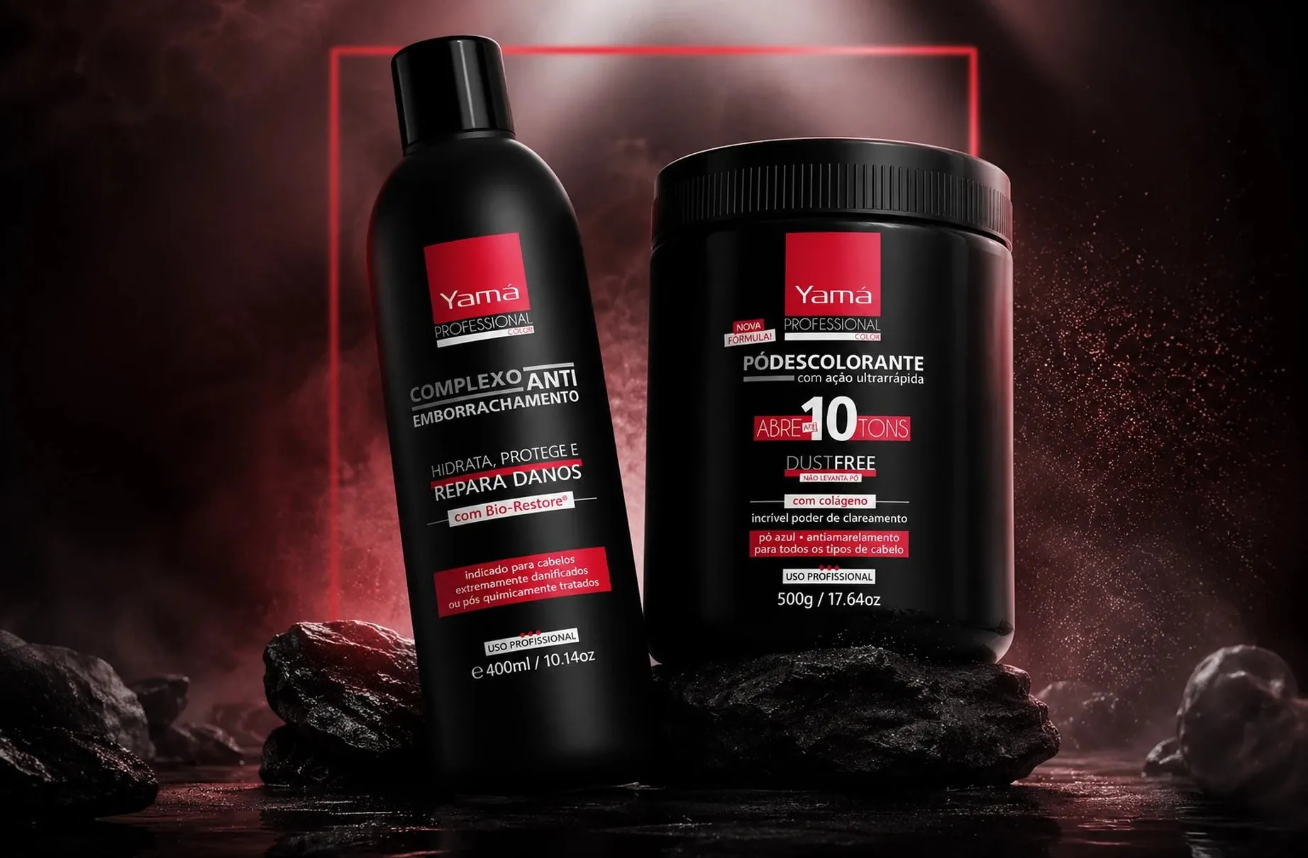 Yamá Professional Color packaging design
